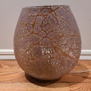 Decorative glass lamp with dimmer